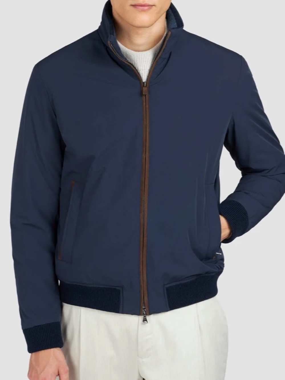 Paul & Shark Jacket Bomber Typhoon Re-4X4 Stretch Navy Blue Large
